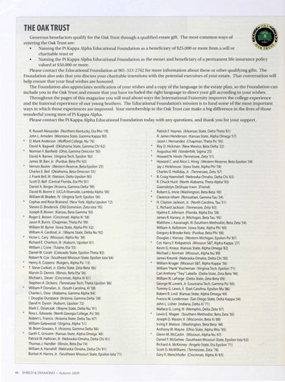 The Oak Trust, Autumn 2009